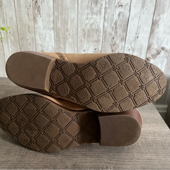 Jack Rogers Tan Leather Ankle Booties 5 - Picture 9 of 9